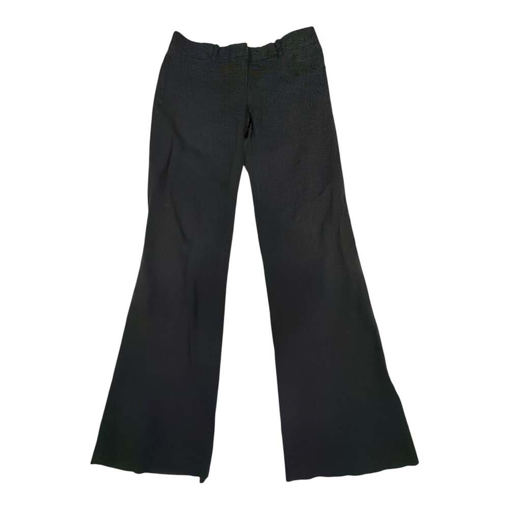 Theory Black Tailored Flared Trousers Pants Size 0
